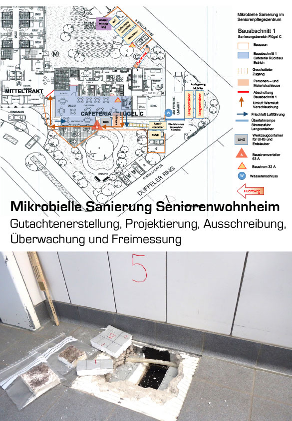 Mikrobielle Sanierung Seniorenwohnheim